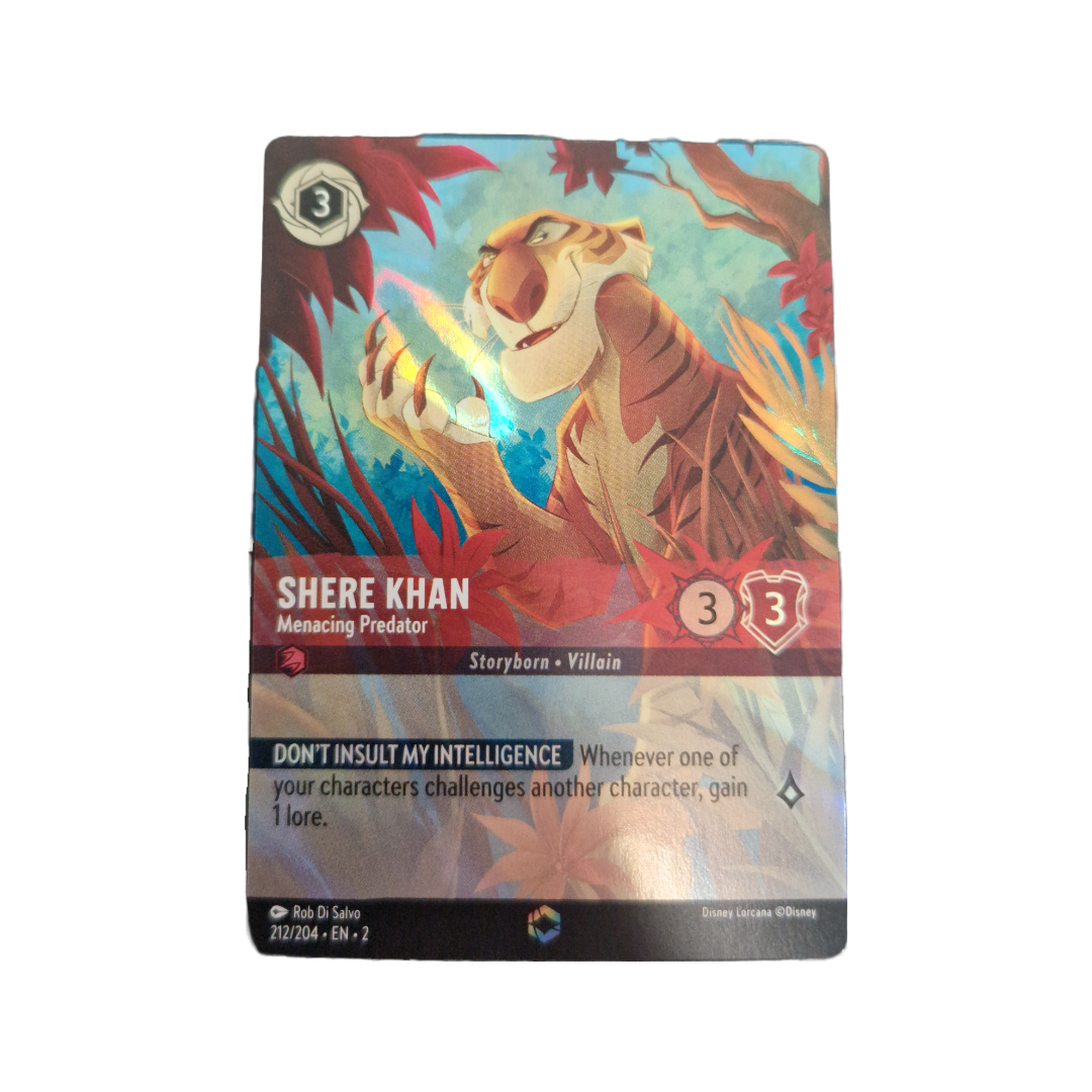 Disney Lorcana: Rise of the Floodborn Shere Khan 212/204 Enchanted (EN)