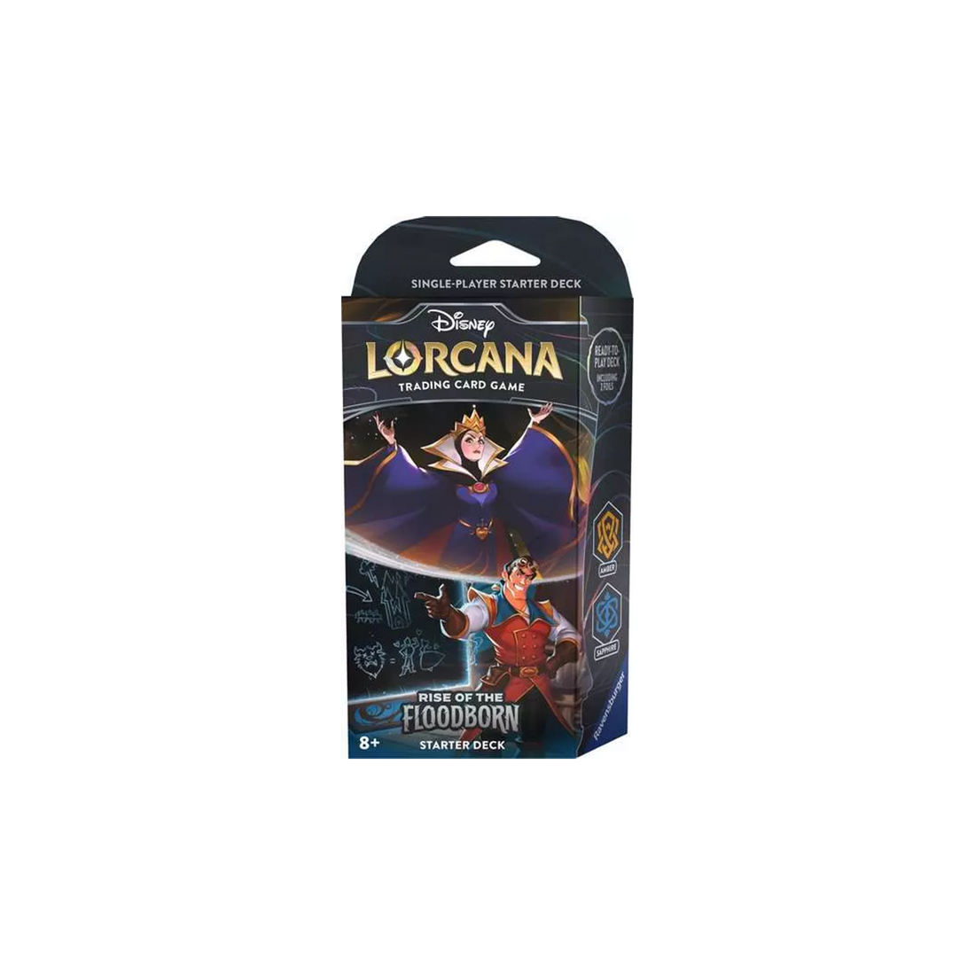 Disney Lorcana: Rise of the Floodborn - Starter Deck Amber &amp; Sapphire (Englisch)