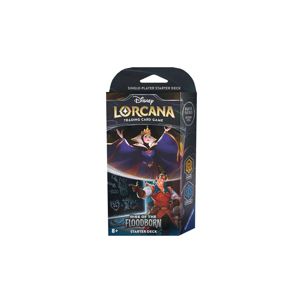 Disney Lorcana: Rise of the Floodborn - Starter Deck Amber &amp; Sapphire (Englisch)