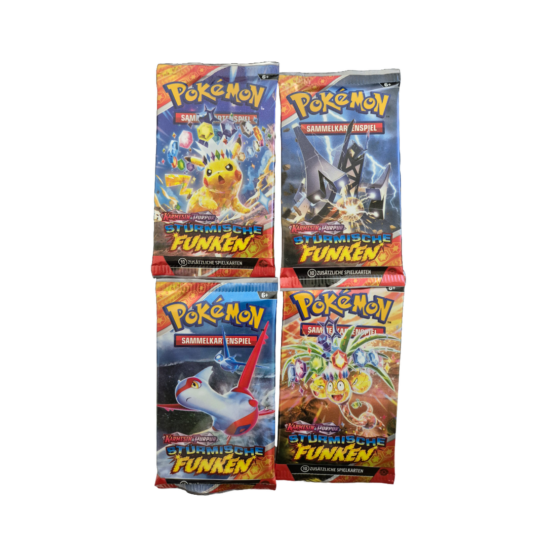 Pokémon Karmesin &amp; Purpur KP08 Stürmische Funken Booster Pack (DE)