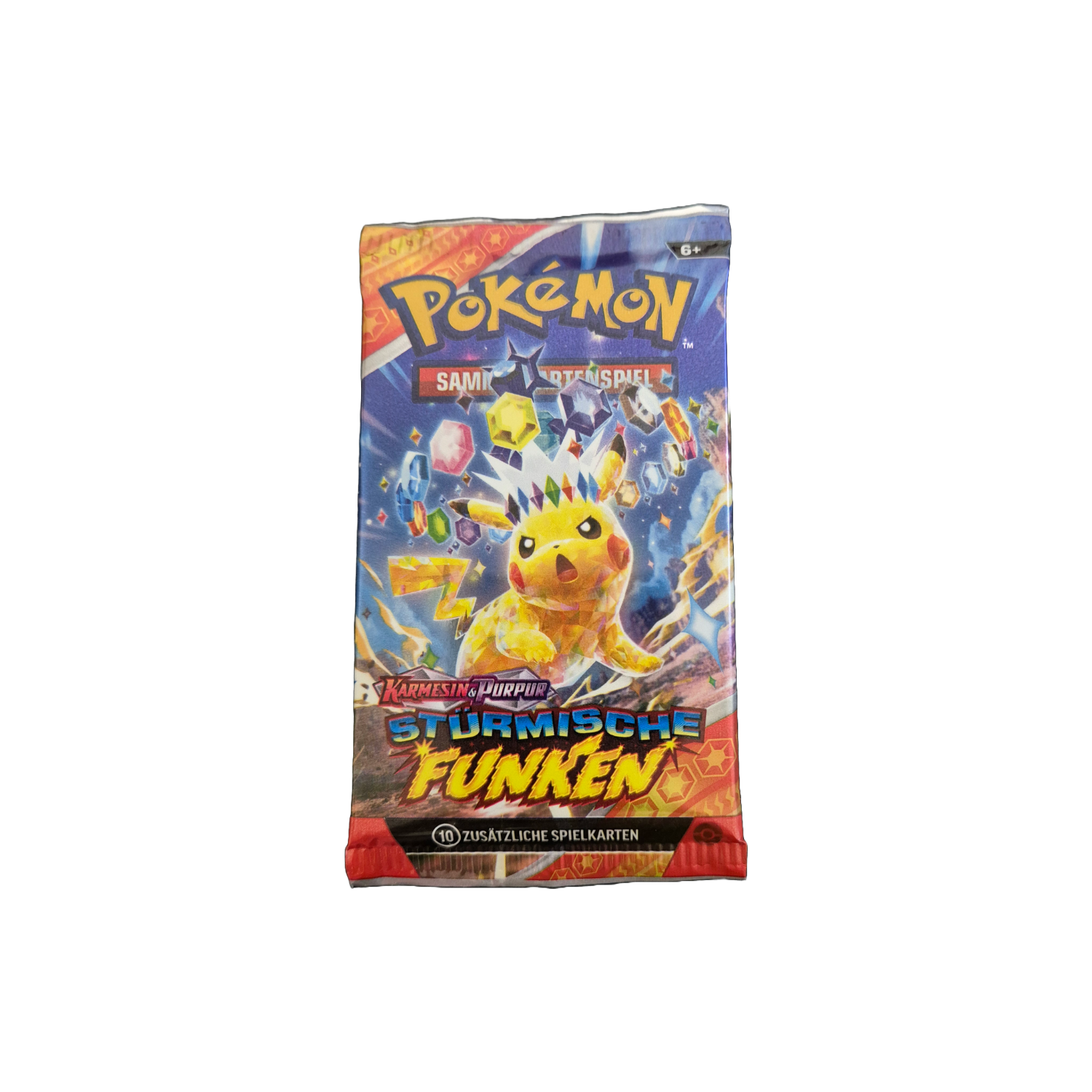 Pokémon Karmesin &amp; Purpur KP08 Stürmische Funken Booster Pack (DE)