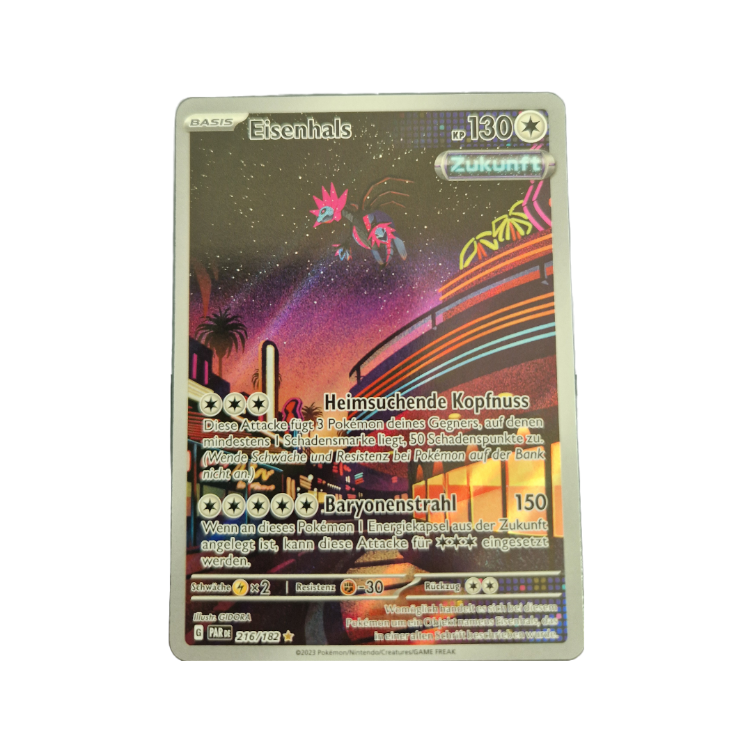 Pokémon SV4.0 Paradoxrift Eisenhals 216/182 Illustration Rare (DE)