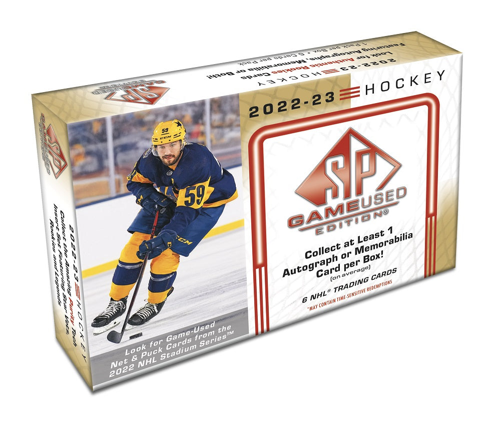 Upper Deck SP Game Used NHL Hockey Hobby Box 2022/2023