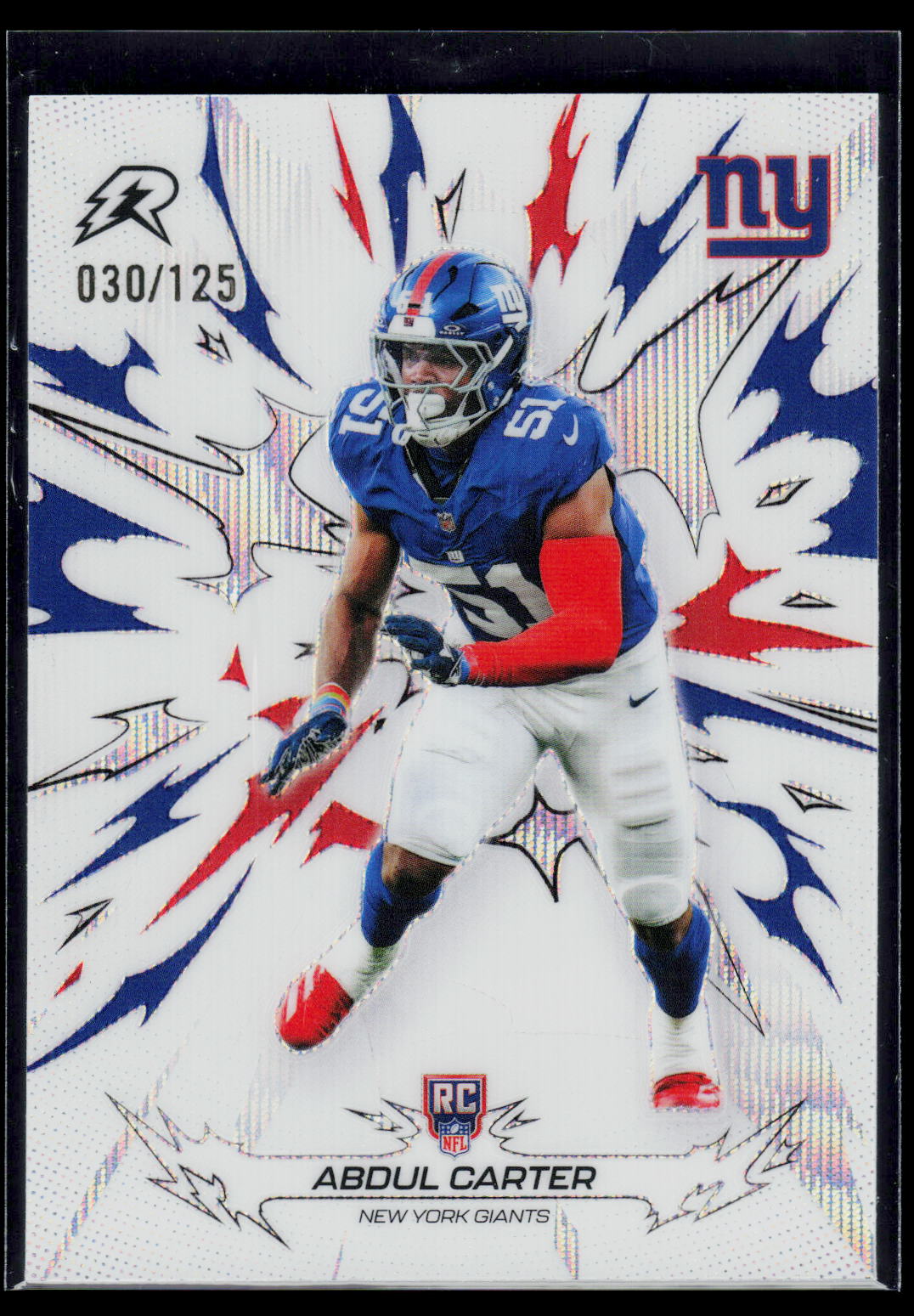 Abdul Carter Topps Resurgence 2025 White Surge [RC] 030/125 (EN)