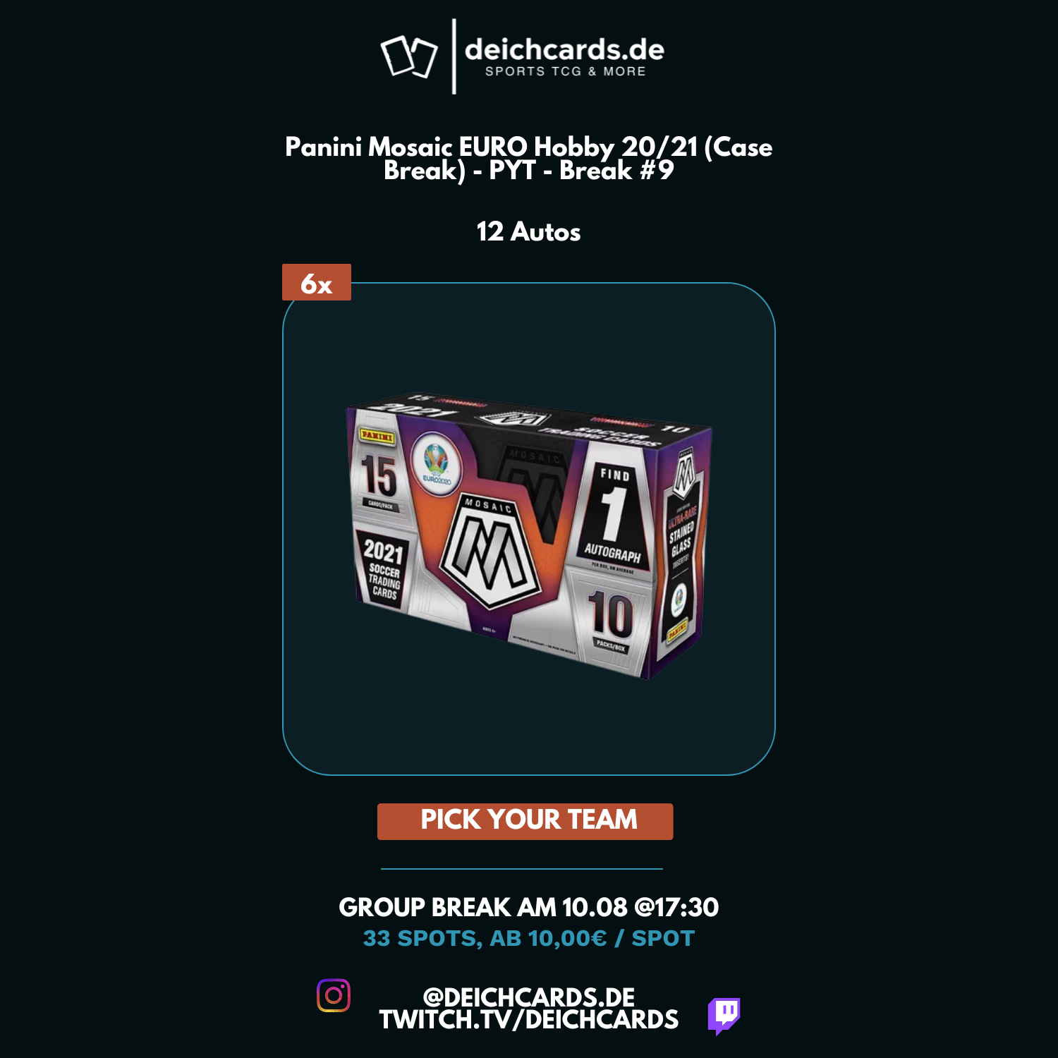 Panini Mosaic EURO Hobby 20/21 (Case Break) - PYT - Break 