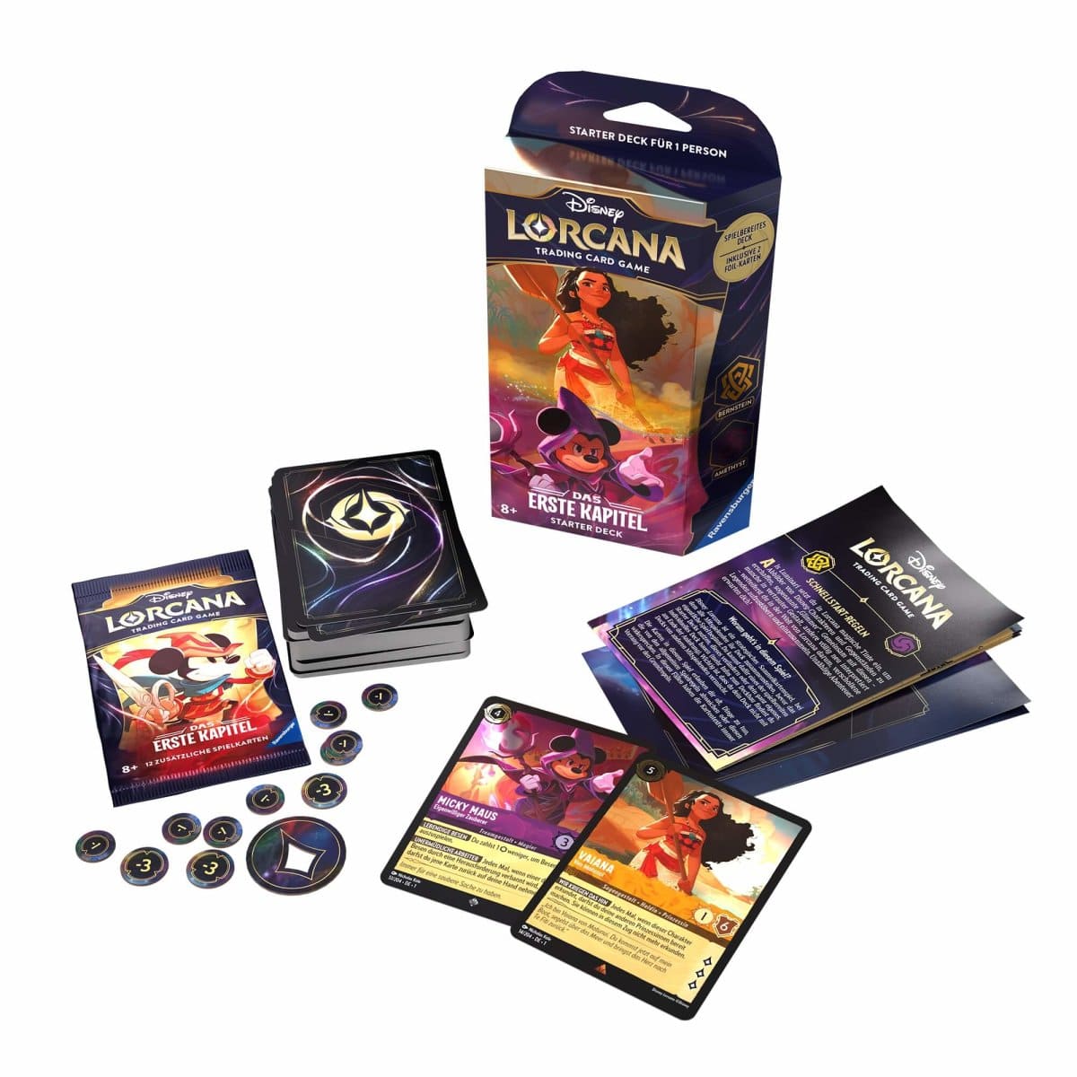 Disney Lorcana: Das erste Kapitel - Starter Deck Bernstein &amp; Amethyst (Deutsch)