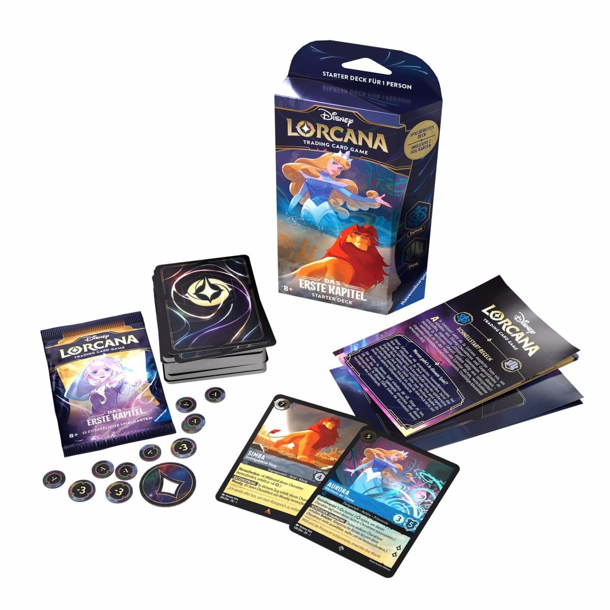 Disney Lorcana: Das erste Kapitel - Starter Deck Saphir &amp; Stahl (Deutsch)