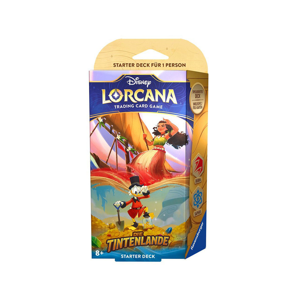Disney Lorcana: Die Tintenlande - Starter Deck Rubin &amp; Saphir (Deutsch)