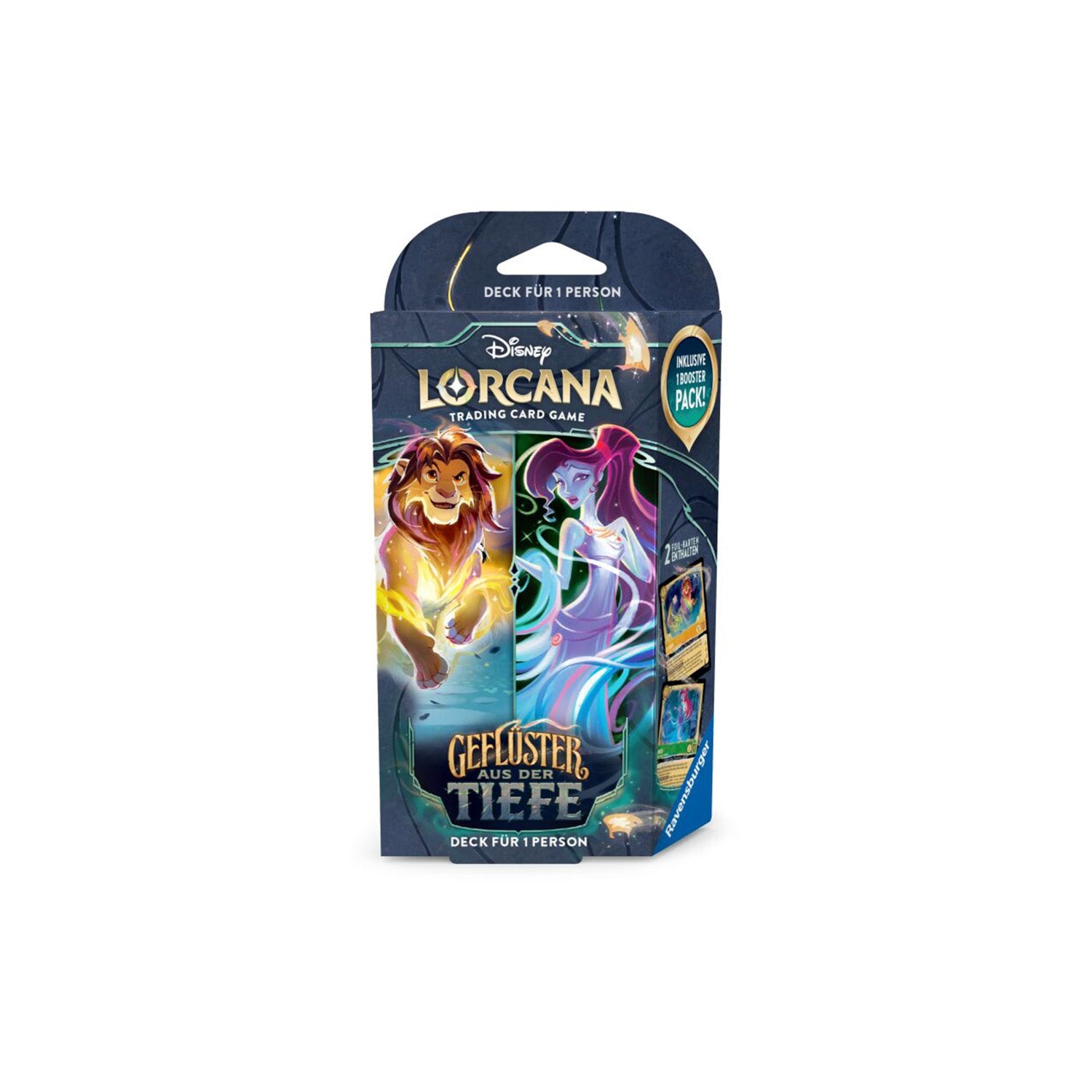 Disney Lorcana: Geflüster aus der Tiefe - Starter Deck Bernstein &amp; Smaragd (B) (Deutsch)