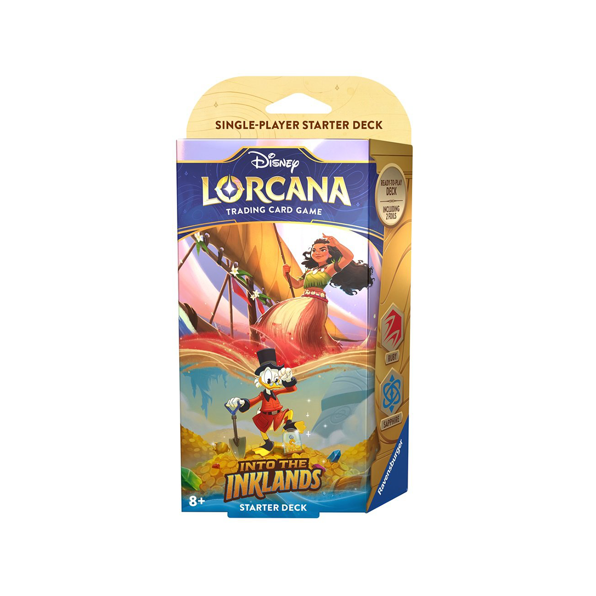 Disney Lorcana: Into the Inklands - Starter Deck Ruby &amp; Sapphire (Englisch)