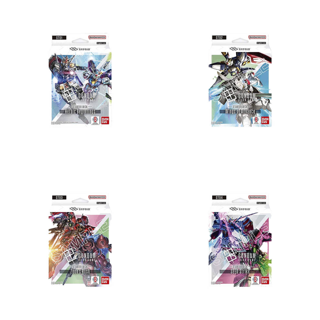 Gundam Card Game (EN) Starter Deck ST01-ST04