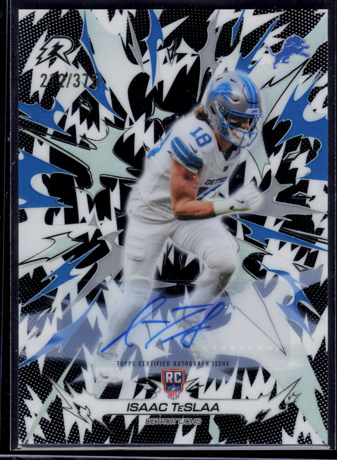 Isaac TeSlaa Topps Resurgence 2025 Black &amp; White [RC/Auto] 212/375 (EN)