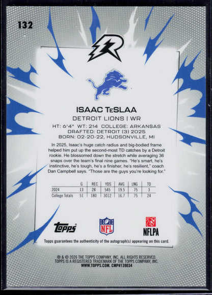 Isaac TeSlaa Topps Resurgence 2025 Black &amp; White [RC/Auto] 212/375 (EN)