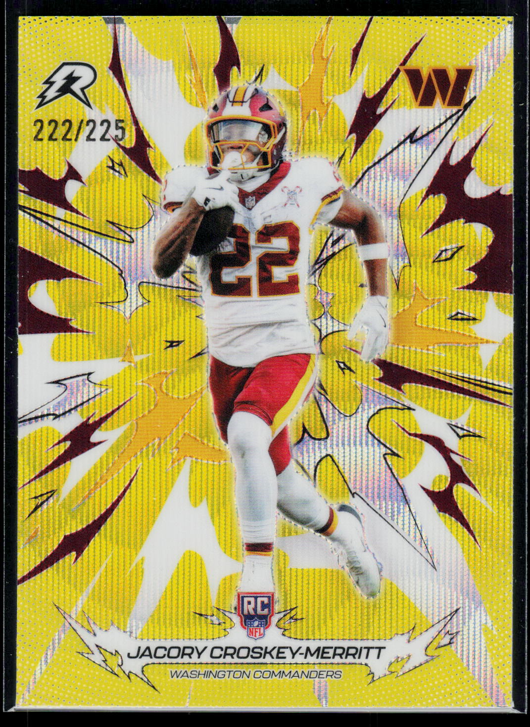 Cam Skattebo Topps Resurgence 2025 Voltaic Yellow Surge [RC] 066/225 (EN)