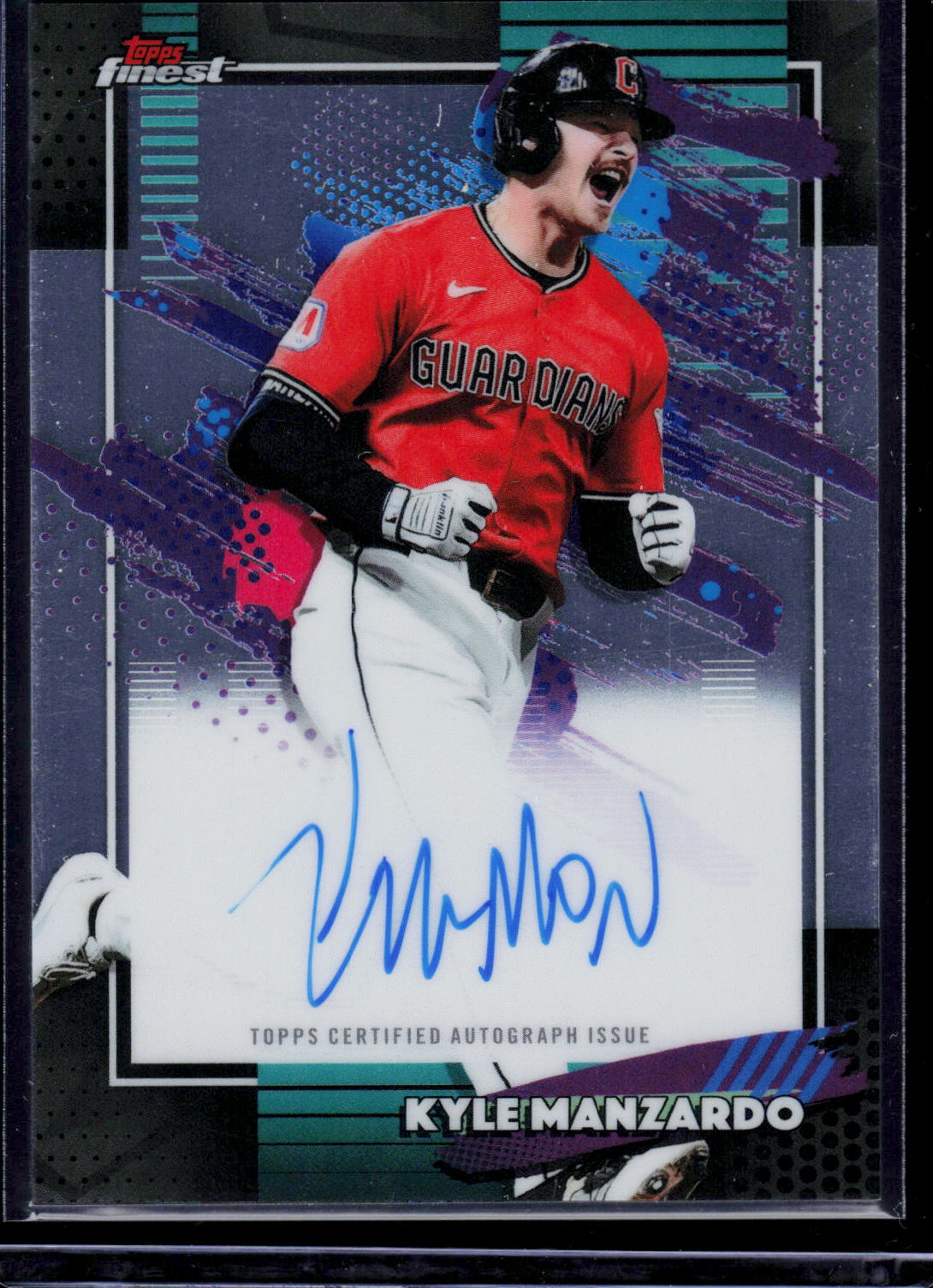 Kyle Manzardo Topps Finest 2026 Base Autograph [Auto] (EN)