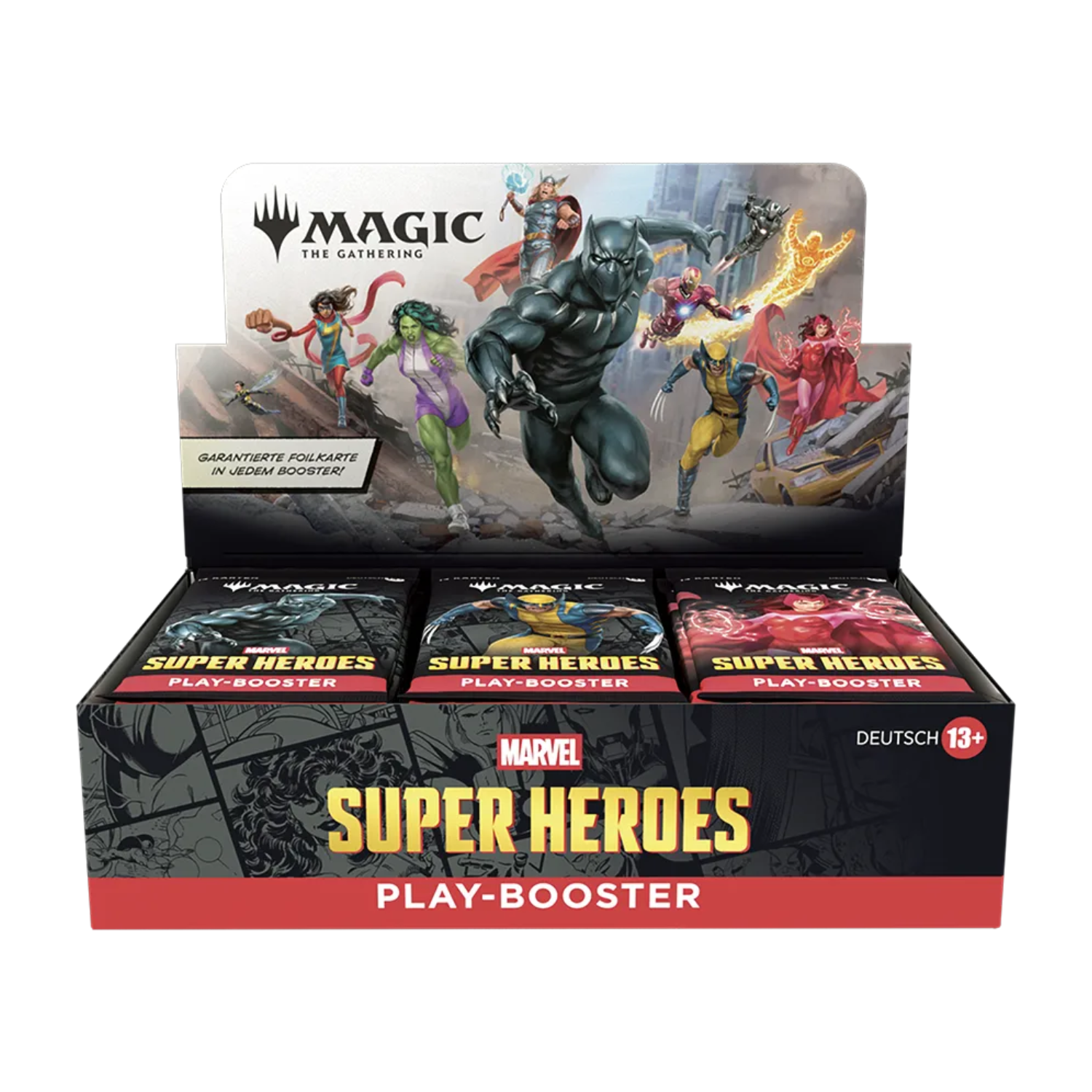 Magic: The Gathering - Marvel Super Heroes Play Booster Display (DE)