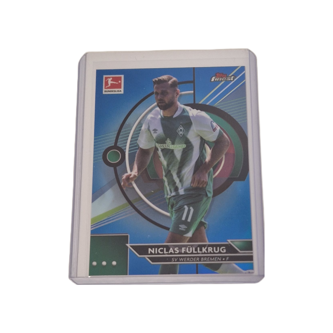 Niclas Füllkrug Topps Finest Bundesliga Master Box 2022/2023 Blue Parallel 96/150