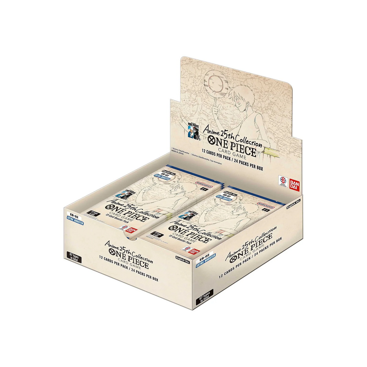 Display carte One piece EB02 Extra Booster Anime 25th Collection Display carte One piece EB02 Extra Booster Anime 25th Collection