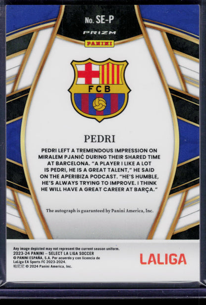 Pedri Panini Select La Liga 23/24 [Auto] (EN) (nach §25 UStG differenzbesteuert)