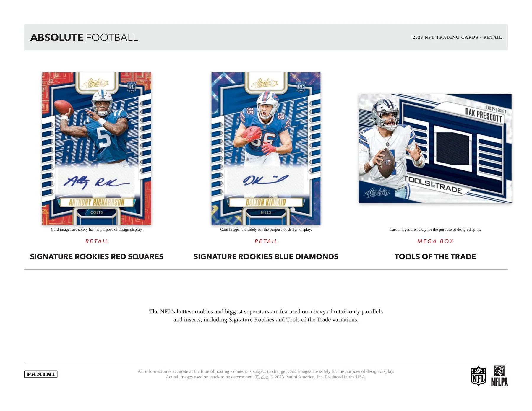 Panini Absolute Football Mega Box 2023