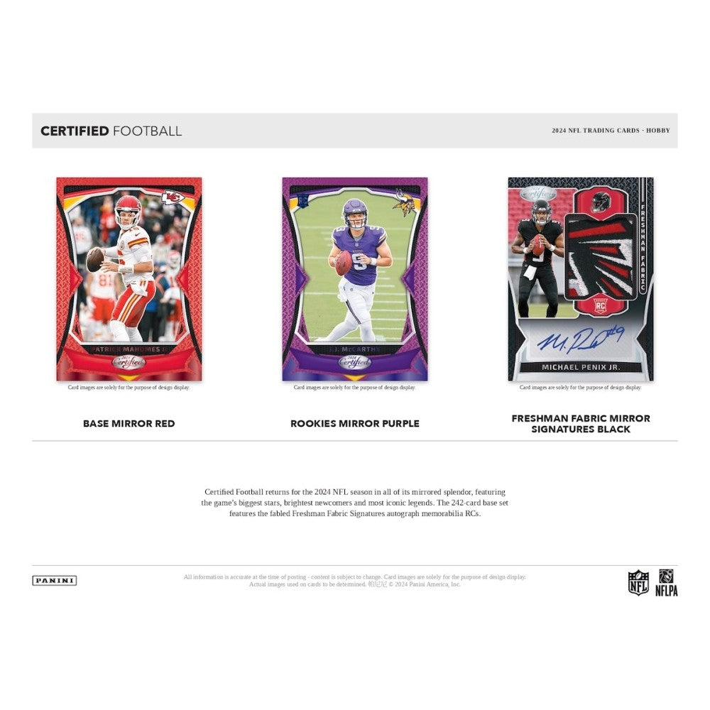 Panini Certified Football NFL Hobby Box 2024