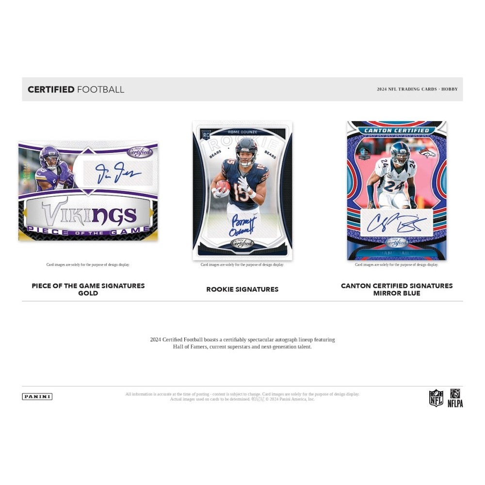 Panini Certified Football NFL Hobby Box 2024