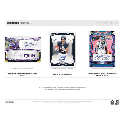 Panini Certified Football NFL Hobby Box 2024