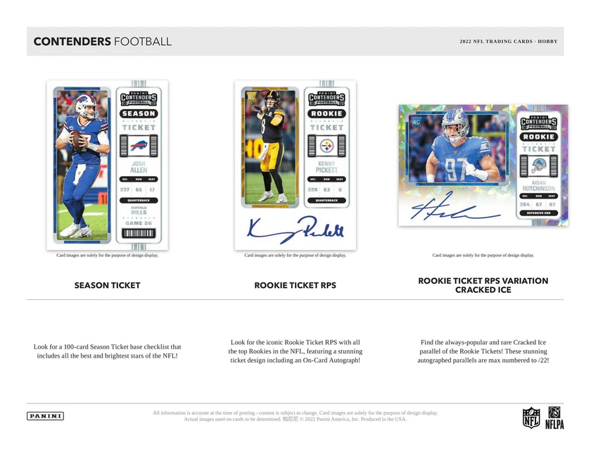 Panini Contenders Football NFL Hobby Box 2022