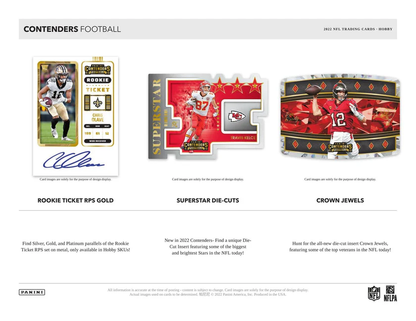 Panini Contenders Football NFL Hobby Box 2022