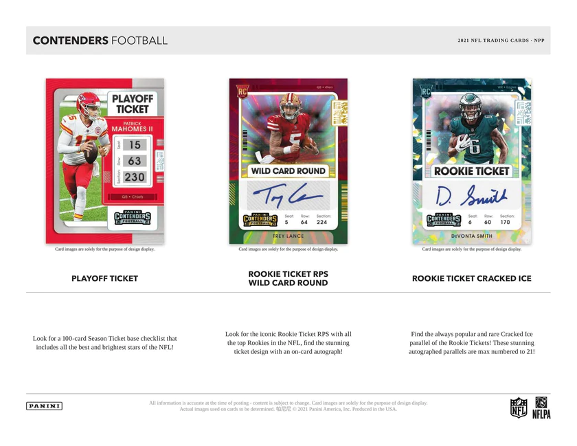 Panini Contenders Football NFL 6-Pack Blaster Box 2021