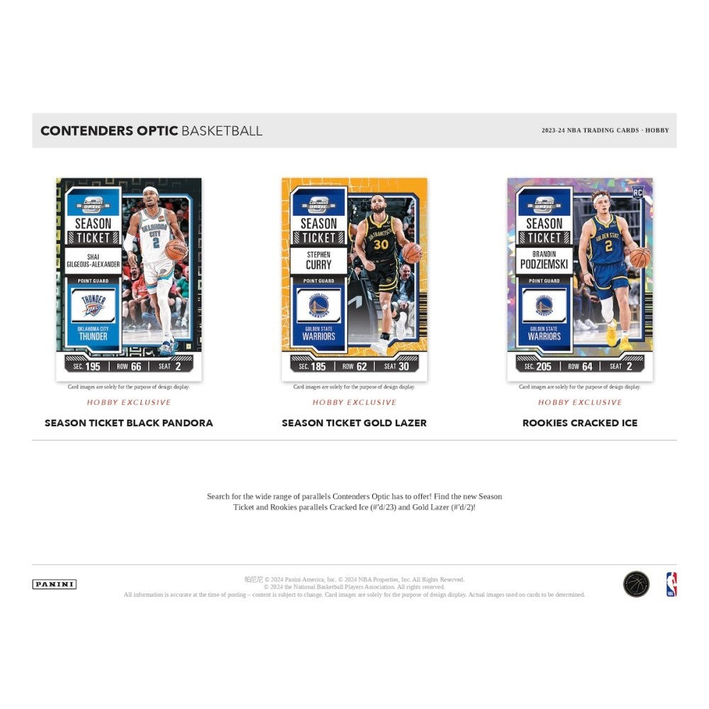 Panini Contenders Optic Basketball Hobby Box 2023/2024
