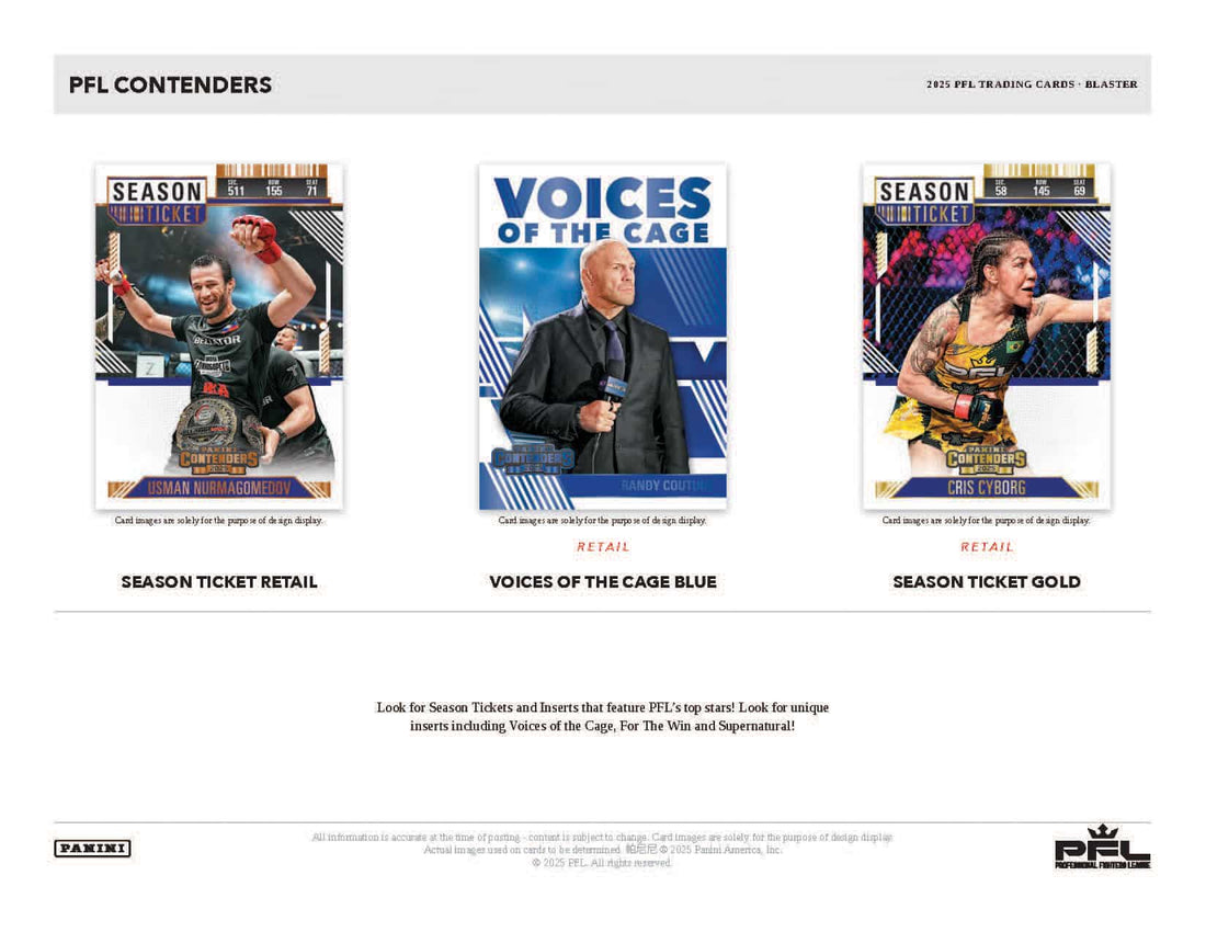 Panini Contenders PFL Blaster Box 2025