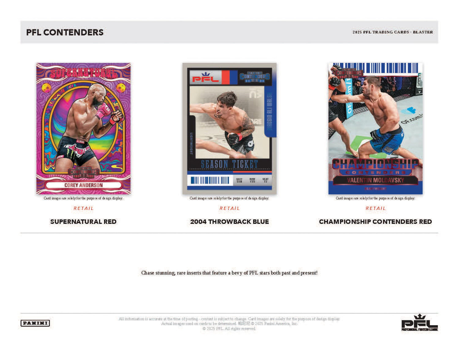 Panini Contenders PFL Blaster Box 2025