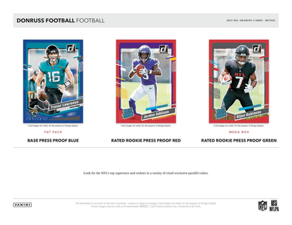 Panini Donruss Football 6-Pack Holiday Blaster Box 2023