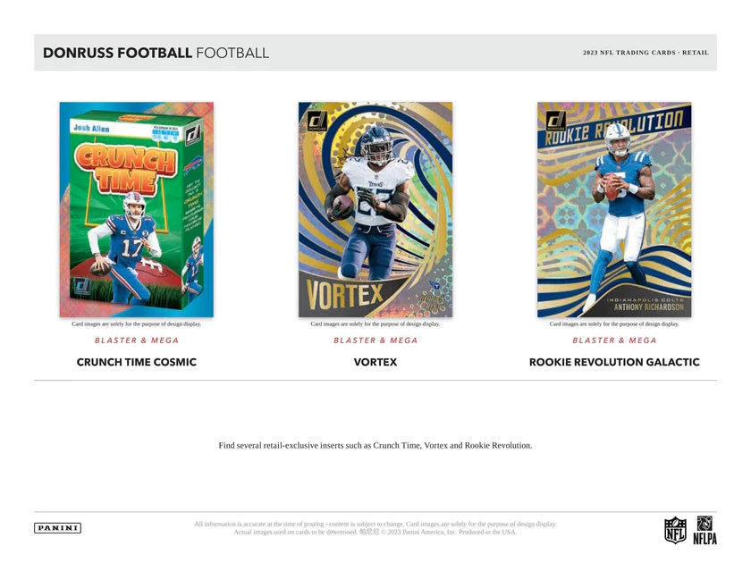 Panini Donruss Football 6-Pack Holiday Blaster Box 2023