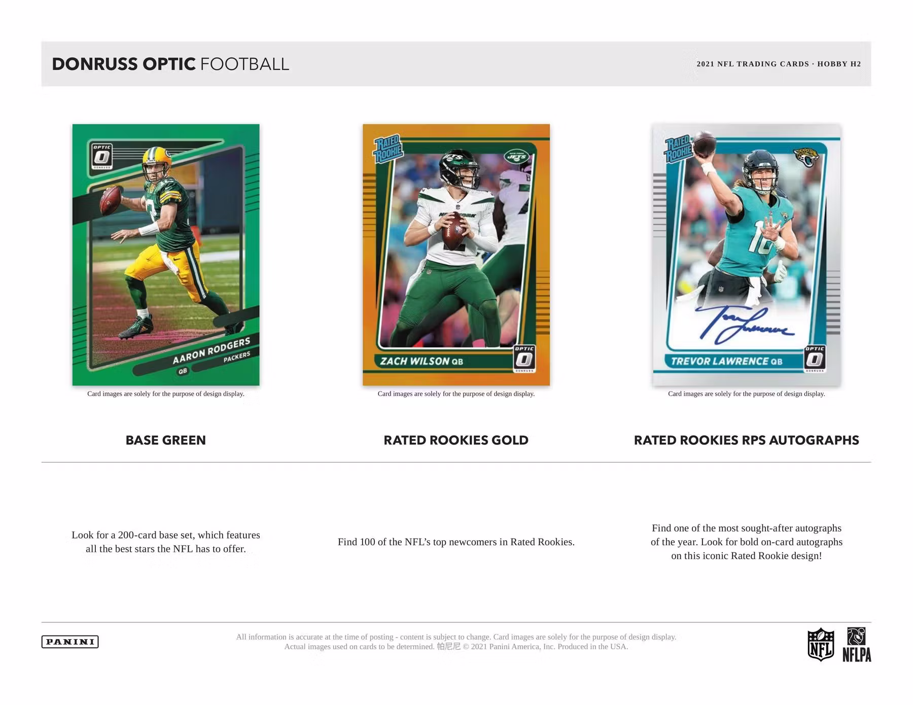 Panini Donruss Optic Football NFL Hobby Hybrid H2 Box 2021