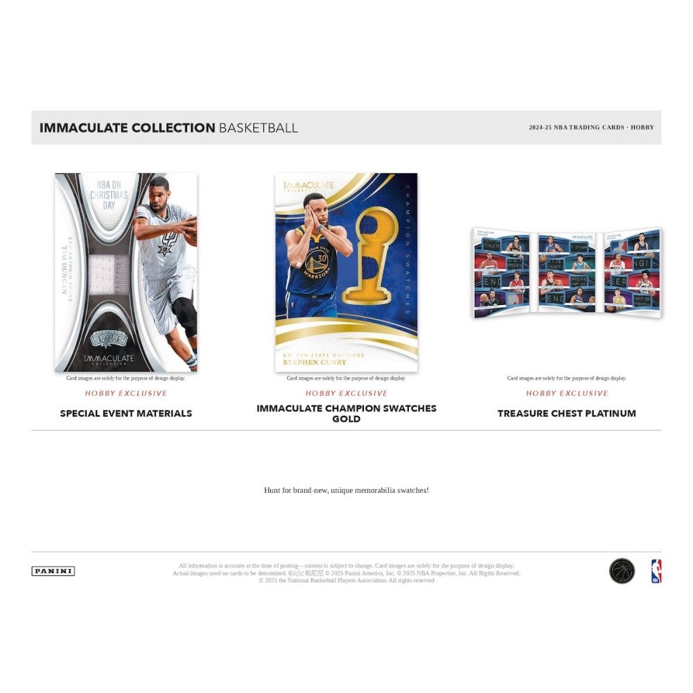 Panini Immaculate Basketball NBA Hobby Box 2024/2025