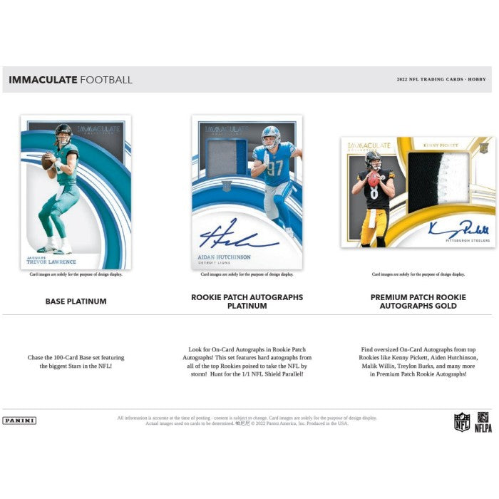 Panini Immaculate Football NFL Hobby Box 2022