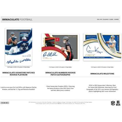 Panini Immaculate Football NFL Hobby Box 2022
