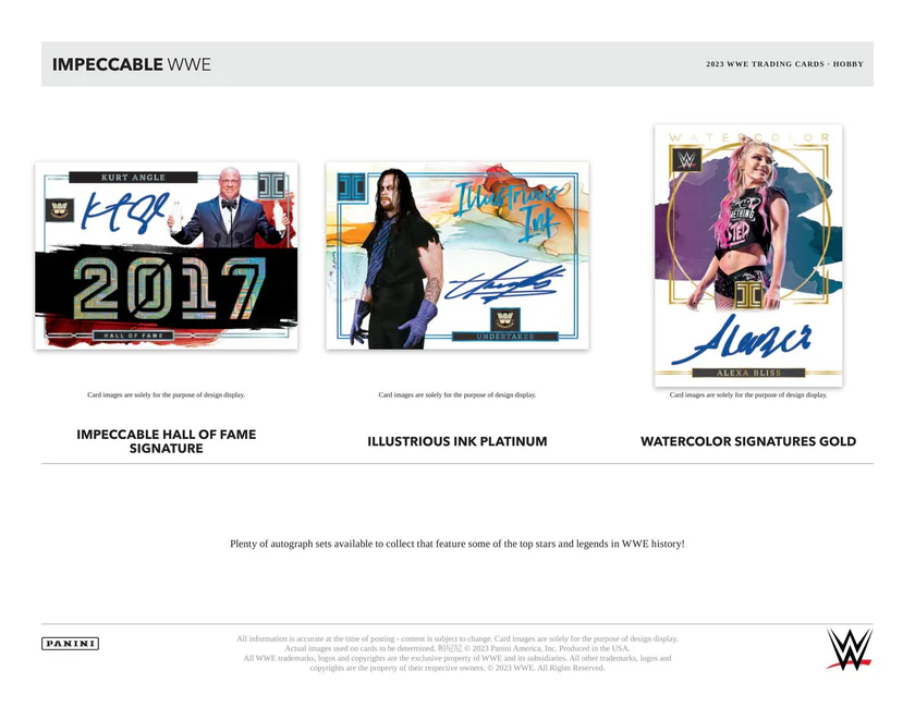 Panini Impeccable WWE Hobby Box 2023