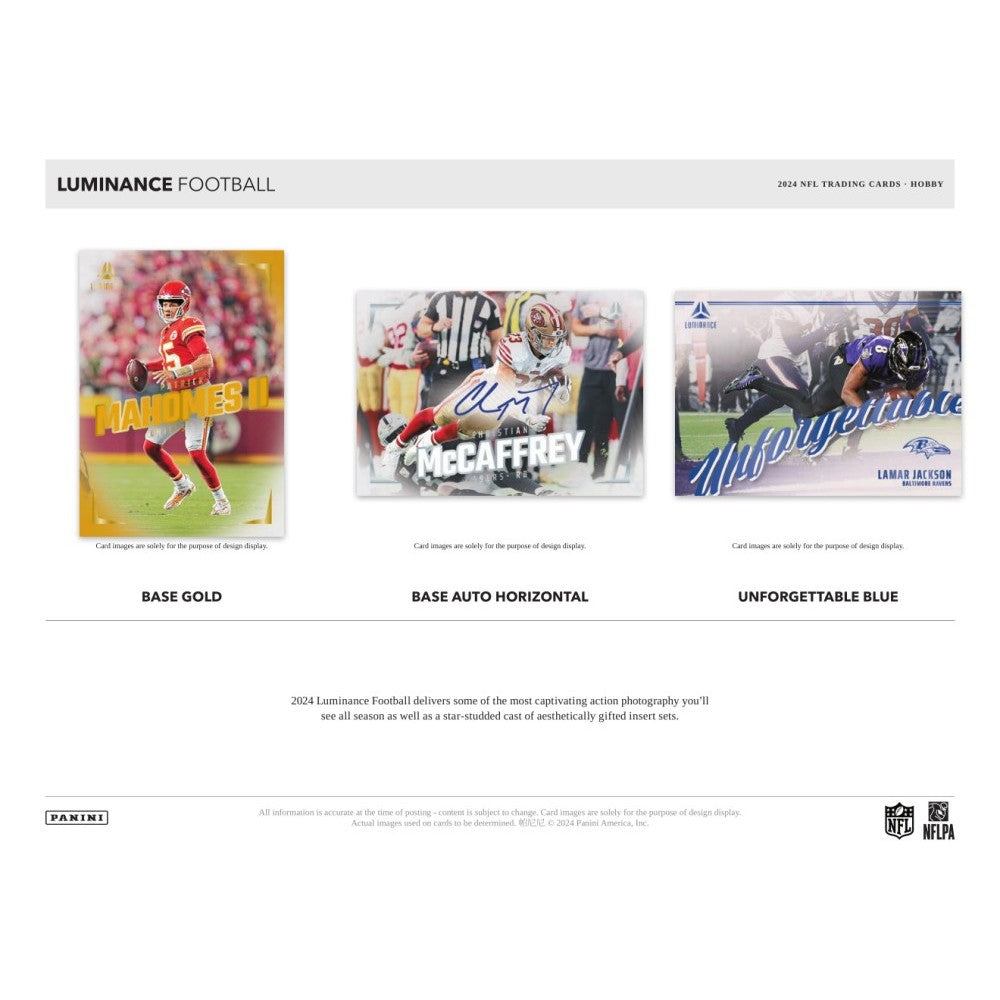 Panini Luminance Football NFL Hobby Box 2024