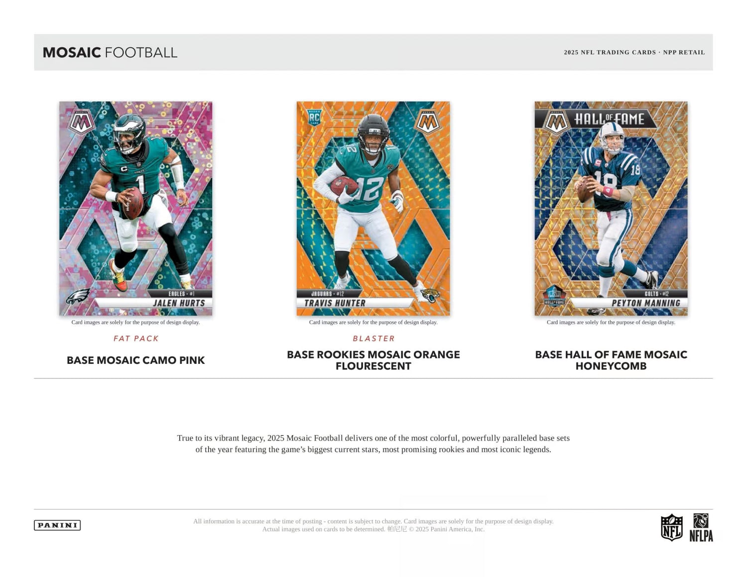 Panini Mosaic Football Blaster Box 2025