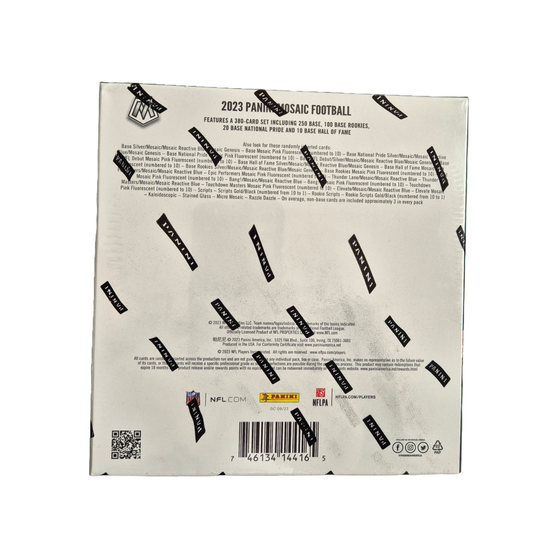 Panini Mosaic NFL Football Mega Box 2023 Back