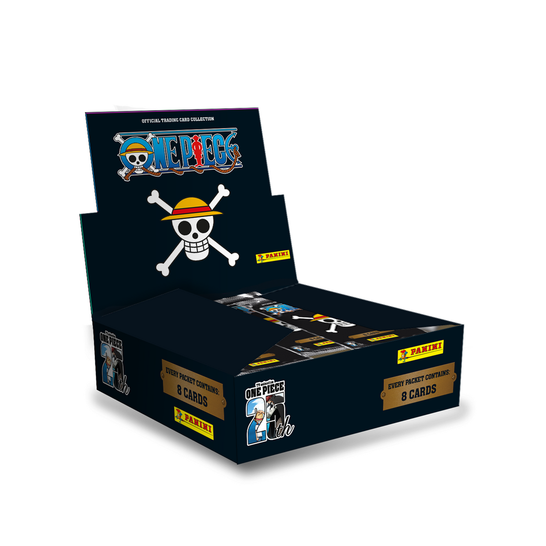 Panini One Piece Trading Cards 25th Anniversary Flow Packs Display