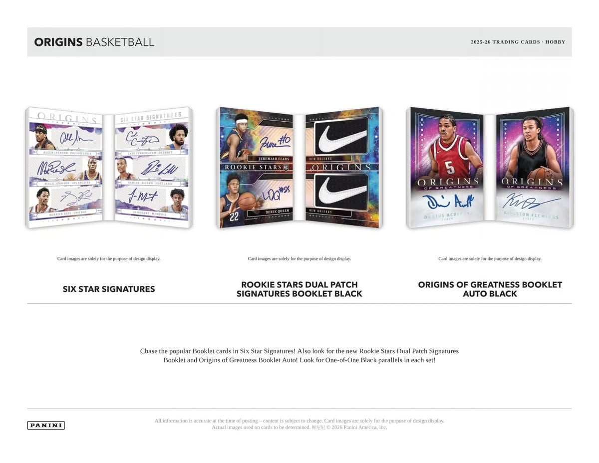Panini Origins Basketball Hobby Box 2025/2026