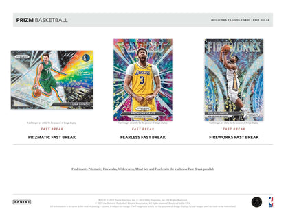Panini Prizm Fast Break Basketball Hobby H2 Box 2021/2022