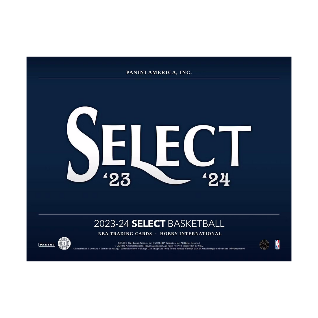 Panini Select Basketball NBA Hobby International Box 2023/2024