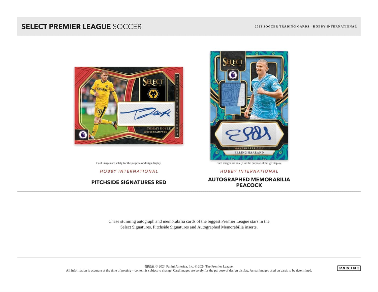Panini Select English Premier League Soccer Hobby International Box 2023/2024