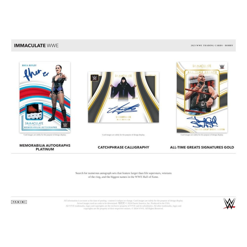 Panini Immaculate WWE Hobby Box 2023