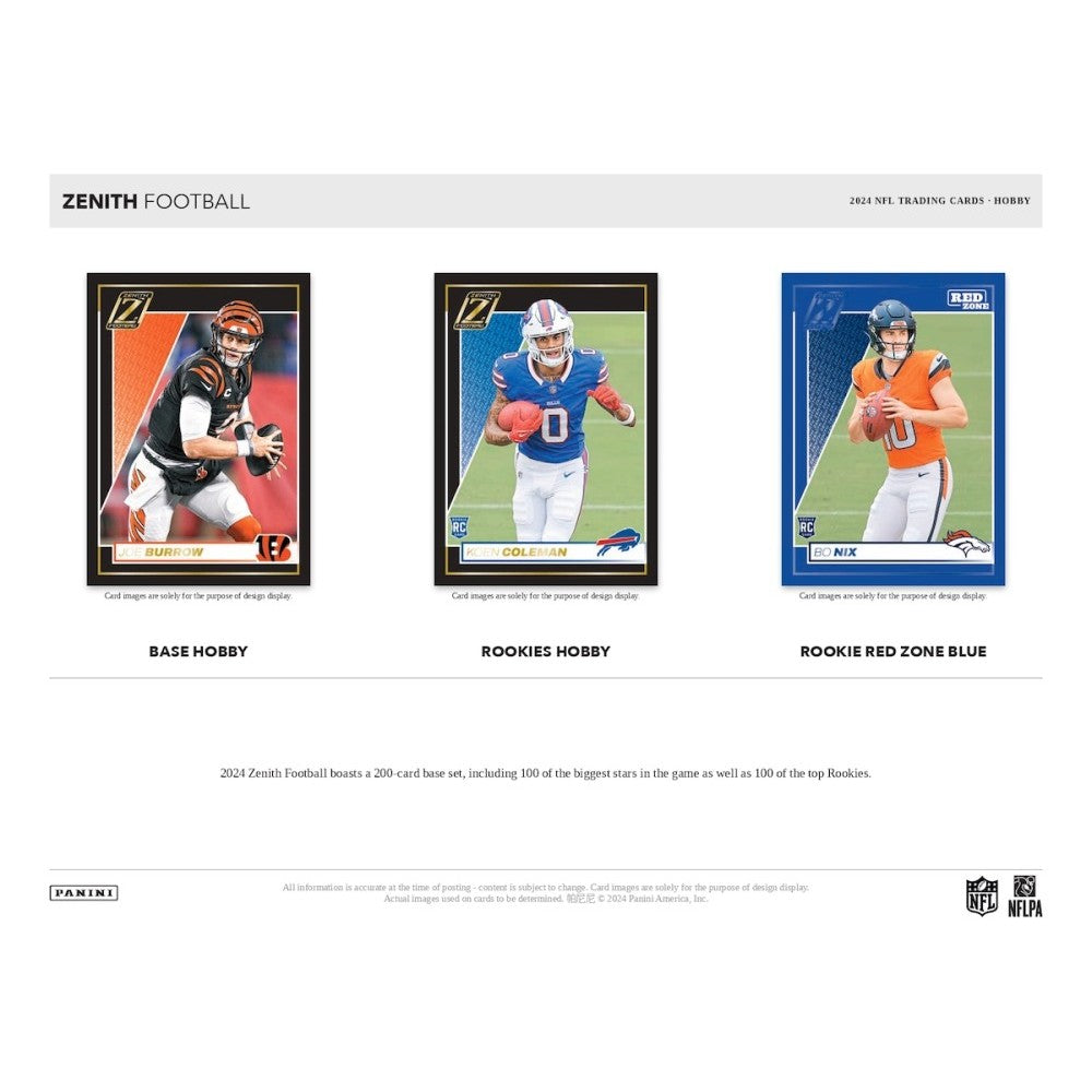 Panini Zenith Football NFL Hobby Box 2024